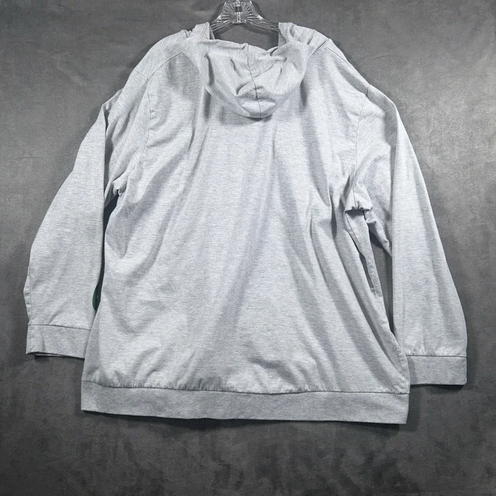 New York Jets Fanatics Hoodie Long Sleeve Mens 3X Gray Pocket NFL Lace